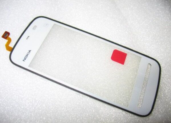 NOKIA 5230 - Touch screen with window (display glass) white Original