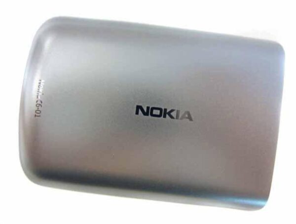 NOKIA C6-01 - Battery cover Silver Original