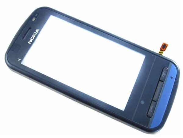 NOKIA C6 - Touch screen + Front cover black SWAP Original