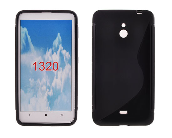 NOKIA Lumia 1320 - ΘΗΚΗ ΣΙΛΙΚΟΝΗΣ S-CASE ΜΑΥΡΗ