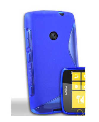 NOKIA Lumia 520 - ΘΗΚΗ ΣΙΛΙΚΟΝΗΣ S-CASE ΜΠΛΕ