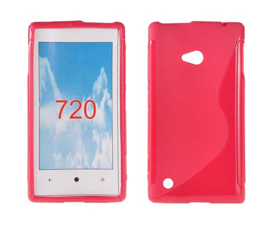 NOKIA Lumia 720 - ΘΗΚΗ ΣΙΛΙΚΟΝΗΣ S-CASE ΚΟΚΚΙΝΗ