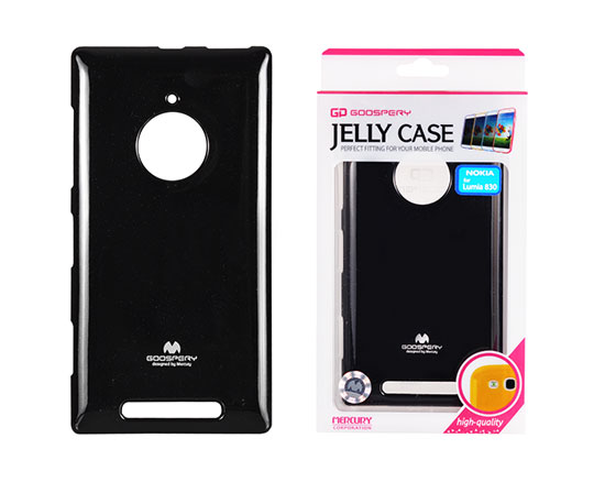 NOKIA Lumia 830 - ΘΗΚΗ ΣΙΛΙΚΟΝΗΣ MERCURY JELLY ΜΑΥΡΗ