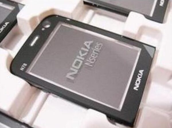 NOKIA N78 - Window (display glass) black Original