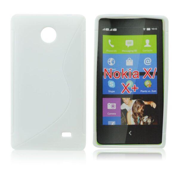 NOKIA X RM980  - ΘΗΚΗ ΣΙΛΙΚΟΝΗΣ S-CASE ΑΣΠΡΗ