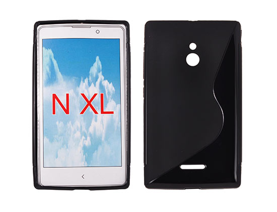 NOKIA XL RM1030 - ΘΗΚΗ ΣΙΛΙΚΟΝΗΣ S-CASE ΜΑΥΡΗ