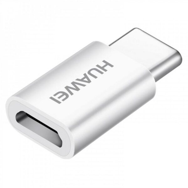 ORIGINAL ADAPTOR HUAWEI AP52 microUSB σε Type C ΑΣΠΡΟ, Bulk