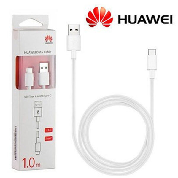 ORIGINAL DATA CABLE HUAWEI AP51 USB σε Type C 1m ΑΣΠΡΟ, Blister