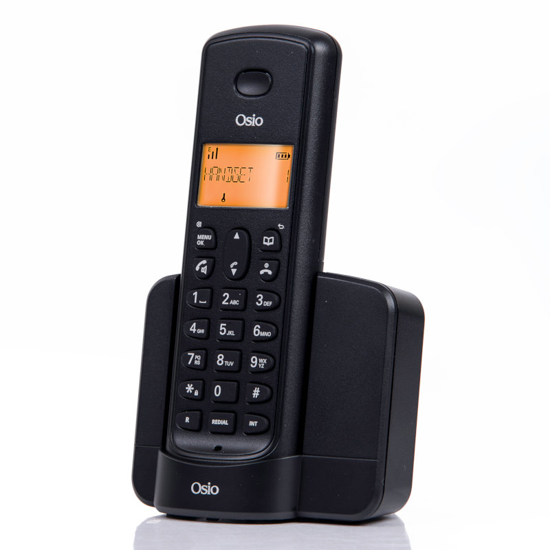 Osio OSD-8910B ΦΩΤΙΖΟΜΕΝΗ ΟΘΟΝΗ Μαύρο (Ελληνικό Μενού) Ασύρματο τηλέφωνο