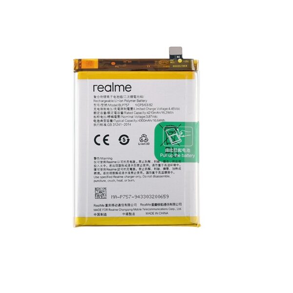 REALME 6 / 6i / 6 Pro - ORIGINAL BATTERY 4210mAh (=BLP757) , Bulk