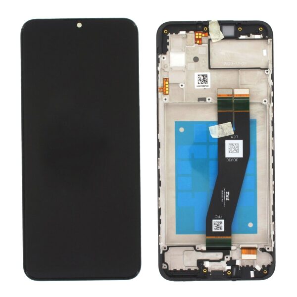 SAMSUNG A037G Galaxy A03s - LCD - Complete front + Touch Black Original Service Pack