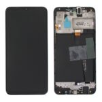 SAMSUNG A105 Galaxy A10 - LCD - Complete front LCD + Touch Black Original Service Pack