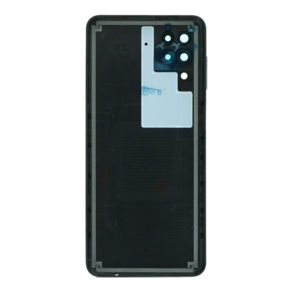 SAMSUNG A125F Galaxy A12 - Battery cover + Camera Lens Black Original