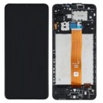 SAMSUNG A125F Galaxy A12 - LCD - Complete front + Touch Black Original Service Pack