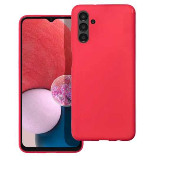 SAMSUNG A135F Galaxy A13 4G - ΘΗΚΗ ΣΙΛΙΚΟΝΗΣ MAT ΚΟΚΚΙΝΗ