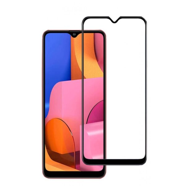 SAMSUNG A207 Galaxy A20s - TEMPERED GLASS 9H Hardness 0,3mm 5D FULL GLUE ΜΑΥΡΟ