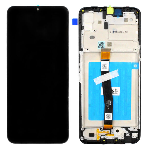 SAMSUNG A226B Galaxy A22 5G - LCD - Complete front + Touch Black Original Service Pack