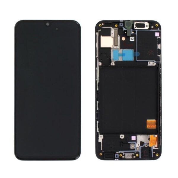 SAMSUNG A315F Galaxy A31 - LCD - Complete front + Touch Black Original Service Pack