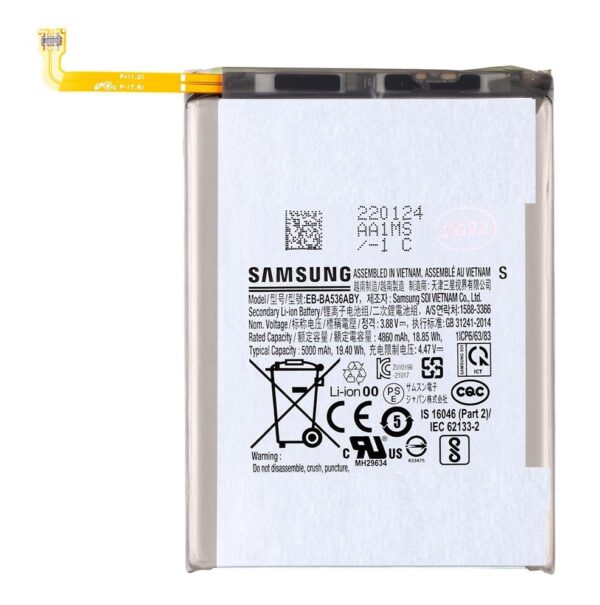 SAMSUNG A336B Galaxy A33 5G / A536B Galaxy A53 5G  - ORIGINAL BATTERY EB-BA536ABY 5000mAh SERVICE PACK