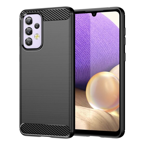 SAMSUNG A336B Galaxy A33 5G - ΘΗΚΗ ΣΙΛΙΚΟΝΗΣ CARBON ΜΑΥΡΗ