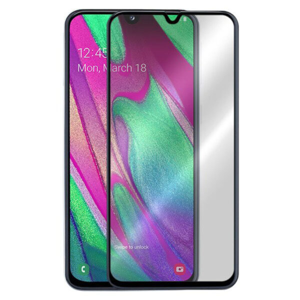SAMSUNG A40 - TEMPERED GLASS 9H Hardness 0,3mm 5D ΜΑΥΡΟ FULL GLUE