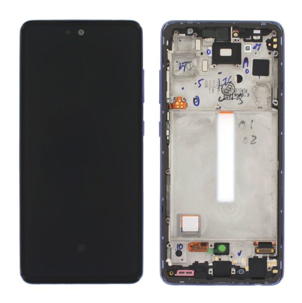 SAMSUNG A528B Galaxy A52s 5G - LCD - Complete front + Touch Violet / Purple Original Service Pack