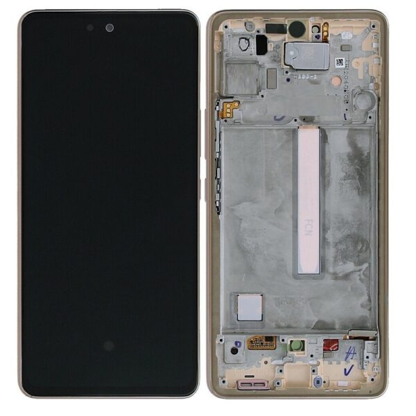 SAMSUNG A536B Galaxy A53 5G - LCD - Complete front + Touch Peach Original Service Pack