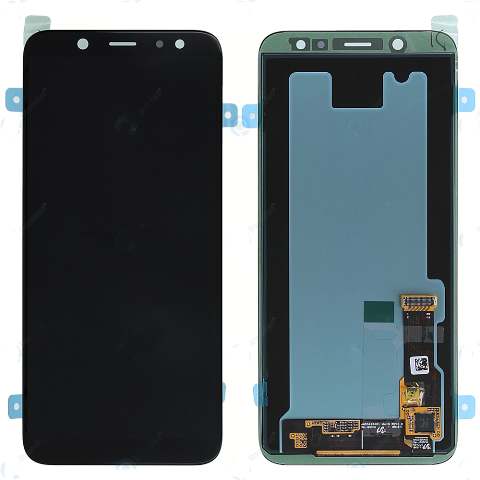 SAMSUNG A600F Galaxy A6 (2018) - LCD - Complete front + Touch Black Original Service Pack