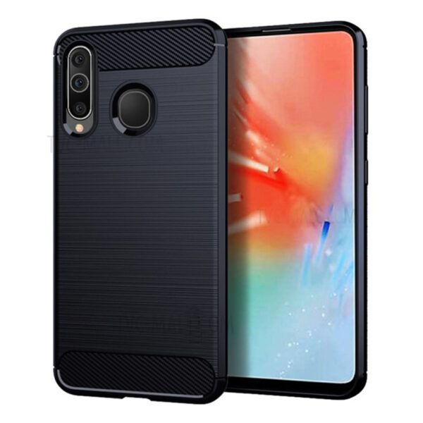 SAMSUNG A606 Galaxy A60 - ΘΗΚΗ ΣΙΛΙΚΟΝΗΣ CARBON ΜΑΥΡΗ