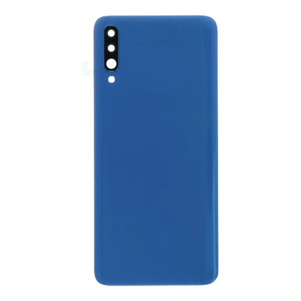 SAMSUNG A705F Galaxy A70 - Battery cover + Adhesive + Camera Lens Blue Original