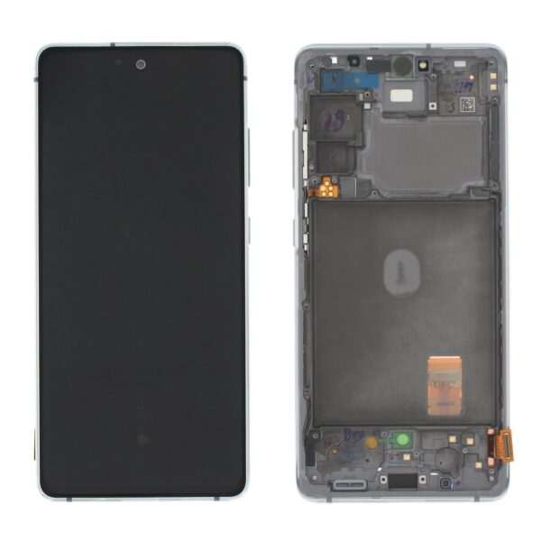 SAMSUNG G780F Galaxy S20 FE - LCD - Complete front LCD + Touch White Original Service Pack