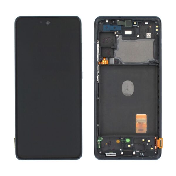SAMSUNG G781F Galaxy S20 FE 5G - LCD - Complete front LCD + Touch Blue Original Service Pack
