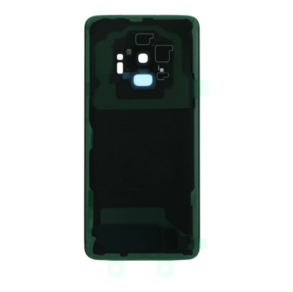SAMSUNG G960F - Battery cover + Adhesive + Camera Lens Black OEM