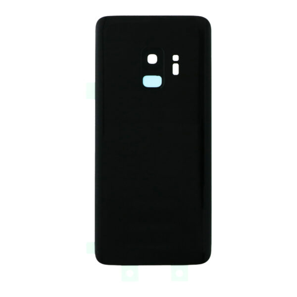 SAMSUNG G960F - Battery cover + Adhesive + Camera Lens Black OEM