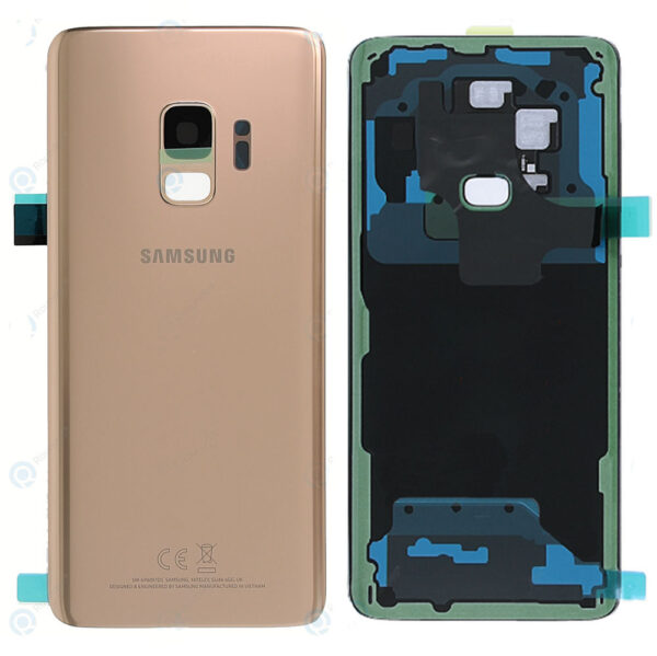 SAMSUNG G960F - Battery cover + Adhesive + Camera Lens Gold OEM