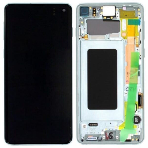 SAMSUNG G973F Galaxy S10 - LCD + Touch Prism Green Original Service Pack