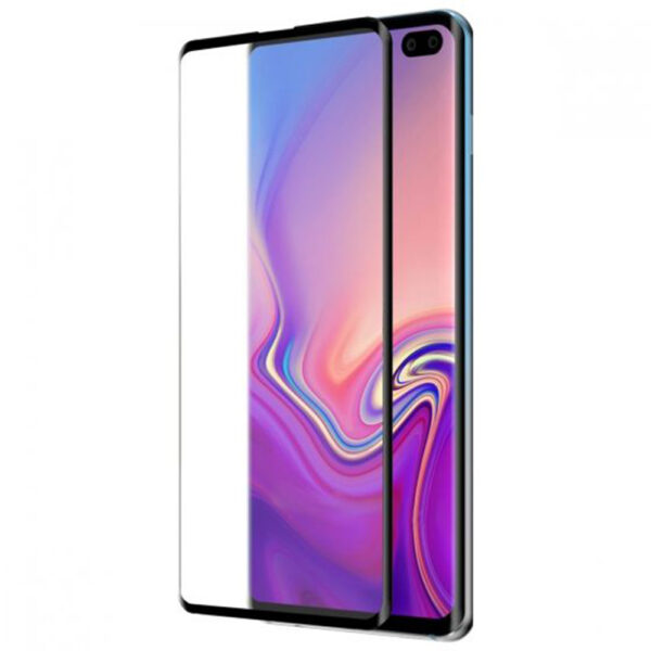 SAMSUNG G975 Galaxy S10 Plus - TEMPERED GLASS 9H Hardness 0,3mm 5D FULL GLUE ΜΑΥΡΟ