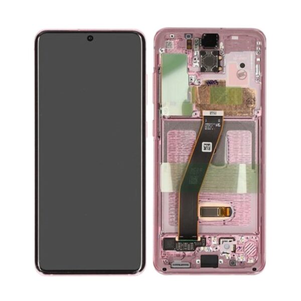 SAMSUNG G980F Galaxy S20 / G981B Galaxy S20 5G - LCD + Touch Cloud Pink Original Service Pack