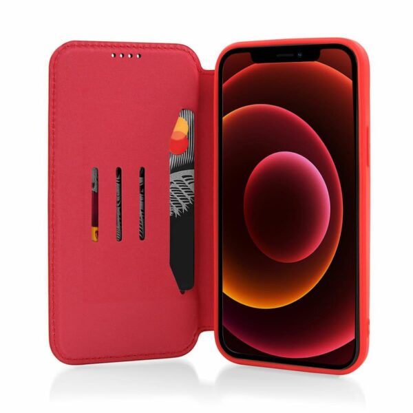 SAMSUNG G991F Galaxy S21 - ΘΗΚΗ BOOK STYLE VINTAGE ΜΑΓΝΗΤΙΚΗ ΚΟΚΚΙΝΗ