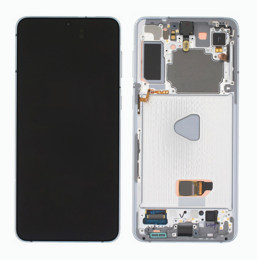 SAMSUNG G996B Galaxy S21 Plus - LCD - Complete front + Touch Phantom Silver Original Service Pack