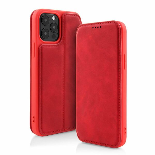 SAMSUNG G996B Galaxy S21 Plus - ΘΗΚΗ BOOK STYLE VINTAGE ΜΑΓΝΗΤΙΚΗ ΚΟΚΚΙΝΗ
