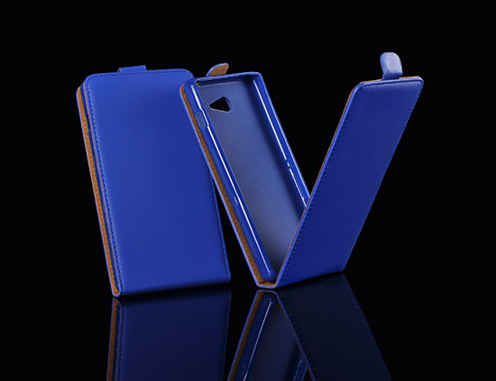 SAMSUNG Galaxy A3 - ΘΗΚΗ ΔΕΡΜΑΤΙΝΗ POCKET FLIP ΜΠΛΕ