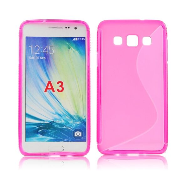 SAMSUNG Galaxy A3 - ΘΗΚΗ ΣΙΛΙΚΟΝΗΣ S-CASE ΡΟΖ