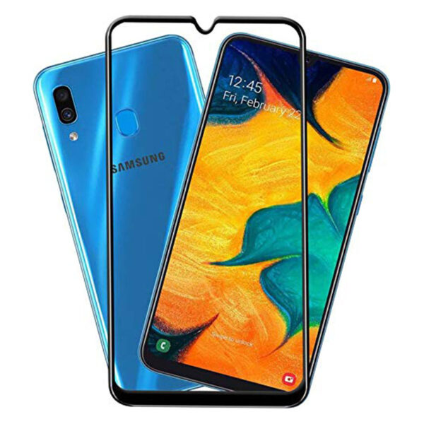 SAMSUNG Galaxy A30 / A30S - TEMPERED GLASS 9H Hardness 0,3mm 5D ΜΑΥΡΟ FULL GLUE
