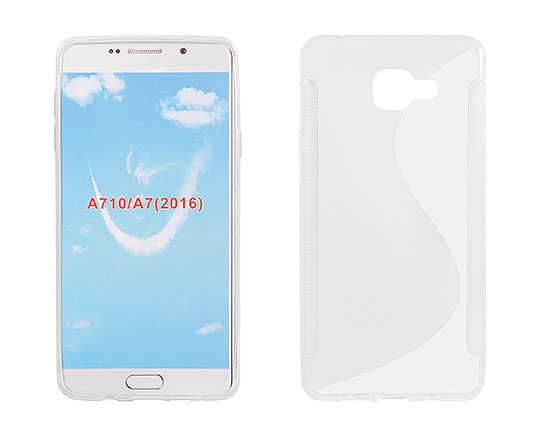 SAMSUNG Galaxy A7 (2016) - ΘΗΚΗ ΣΙΛΙΚΟΝΗΣ S-CASE ΔΙΑΦΑΝΗ
