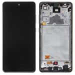 SAMSUNG Galaxy A72 - LCD - Complete front + Touch Awesome Black Original Service Pack
