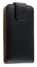 SAMSUNG Galaxy AS3 Mini - ΘΗΚΗ ΔΕΡΜΑΤΙΝΗ FLIP  ΜΑΥΡΗ