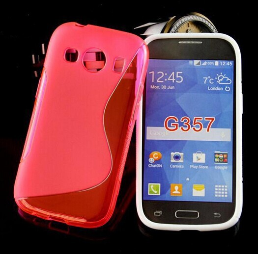 SAMSUNG Galaxy Ace 4 LTE - ΘΗΚΗ ΣΙΛΙΚΟΝΗΣ S-CASE ΚΟΚΚΙΝΗ
