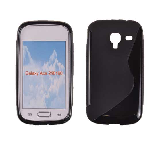 SAMSUNG Galaxy Ace2 - ΘΗΚΗ ΣΙΛΙΚΟΝΗΣ S-CASE ΜΑΥΡΗ