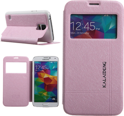 SAMSUNG Galaxy Core 2 - ΘΗΚΗ KLD ICELAND II BOOK STYLE ΜΕ ΠΑΡΑΘΥΡΟ, ΡΟΖ
